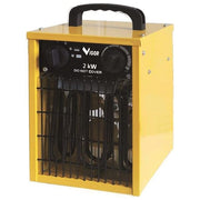Vigor 9792630 Wind-2 Termoventilatore Generatore Aria Calda 2000W 220V Monofase Flusso 260 m³-h Area 20 m² IP24 con Termostato