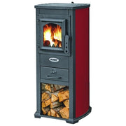 BLINKY 8011779398399 Lux Berna Stufa a legna 5,3 kW Classe A attacco tubo 12 cm (46x40x90 cm) colore Rosso