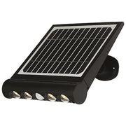 VIGOR-BLINKY 3478530 Avalon Proiettore Led 8W 950lm Pannello Solare Batteria Litio 4Ah IP65 Sensori Crepuscolare e Movimento colore Nero