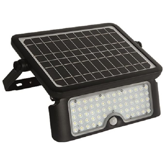 Vigor 3478535 Jupiter Proiettore LED Pannello Solare 10W 1150lm IP65 Sensore Crepuscolare e Movimento