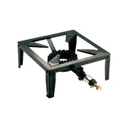 PROVIDUS +  Fornellone a Gas 1 Bruciatore in Ghisa Acciaio Verniciato Accensione Piezoelettrica Sistema Sicurezza Termocoppia Potenza 7,5 kW colore Nero