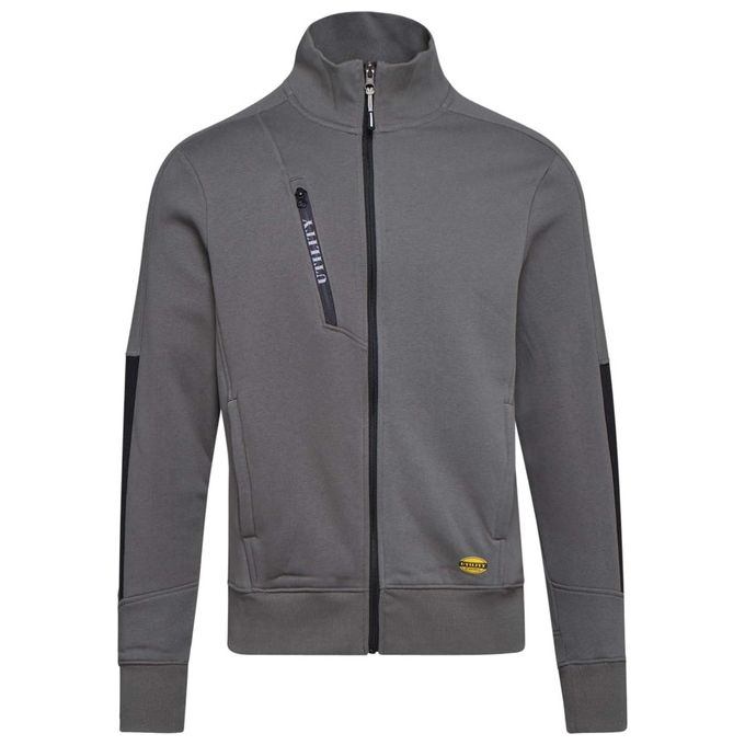 Diadora 702.175943 Litework FZ Felpa da Lavoro Full Zip 80% Cotone 20% Poliestere 280 gr-m² Tasche Laterali e Frontale con Zip colore Grigio Acciaio