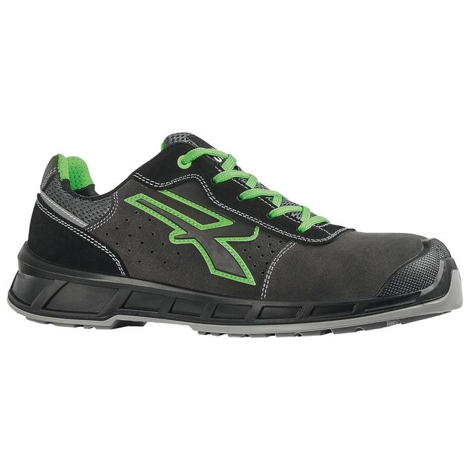 U-Power RK20016-44 Taylor Scarpe Antinfortunistiche S1P ESD SRC Puntale Composito Antiperforazione Antiscivolo colore Grigio Verde