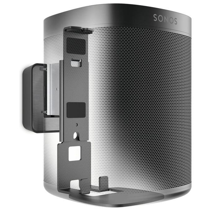 Vogel's 8152020 SOUND 4201 Supporto a Muro per Altoparlante Sonos One e Play:1 Rotazione 70° Inclinazione 30° con Livella Integrata colore Nero