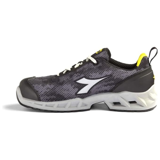 Utility Diadora 701.177673 Shark Stable Impact Low Scarpe di Sicurezza S1P SRC ESD Puntale Alluminio 200J colore Grigio Nero