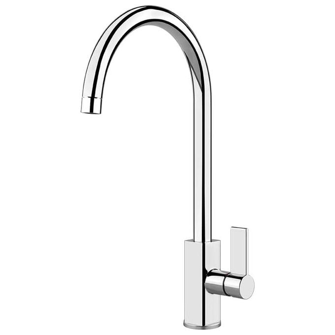 Foster 8441 000 Delta Miscelatore Cucina Monocomando con Canna Girevole 360° in Ottone Cromato colore Cromo