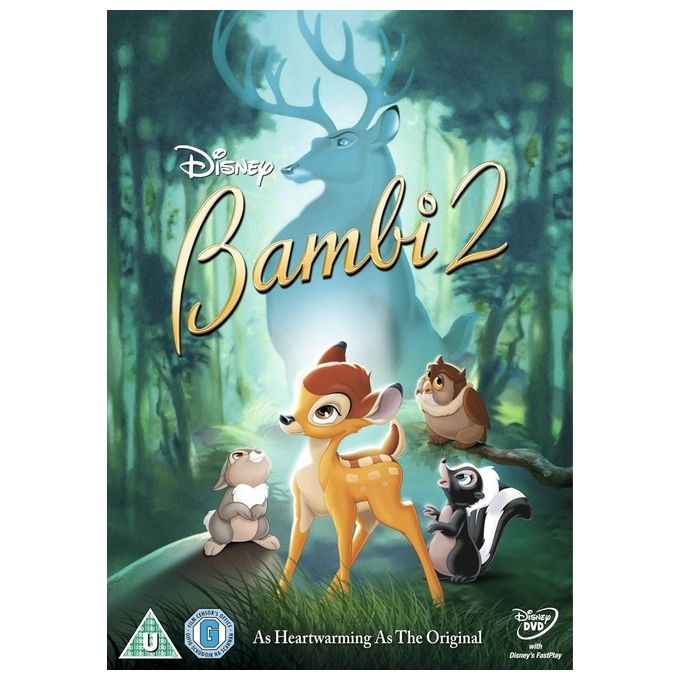 DVD Bambi 2 Edizione Regno Unito Videofilm Animato per Famiglie e Bambini