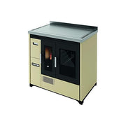Eva Calor Enrica Stufa a Pellet con Forno e Piano Cottura Nero Goffrato