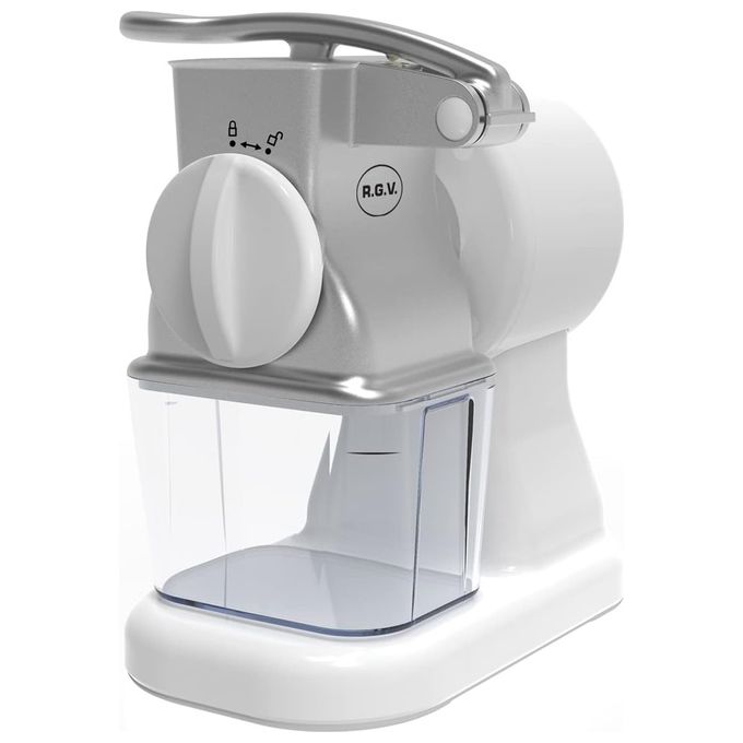 RGV ROBUSTA JUNIOR Grattugia elettrica a rullo 150 W rullo acciaio inox contenitore salvafreschezza lavastoviglie colore Bianco