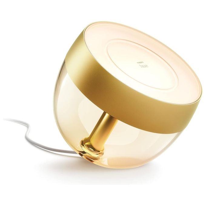 Philips Hue 929002376402 Iris Lampada Smart da Tavolo White and Color Ambiance Bluetooth Zigbee 8.1W 570 lm colore Oro