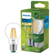 Philips 8720169187658 LEDclassic Lampadina LED A60 E27 4W equivalente 60W 840 lm 2700K Classe A colore Trasparente