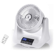 Macom 993 Tornado Ventilatore domestico con pale Doppia Oscillazione 3 Velocita' 45 W Timer Telecomando colore Bianco