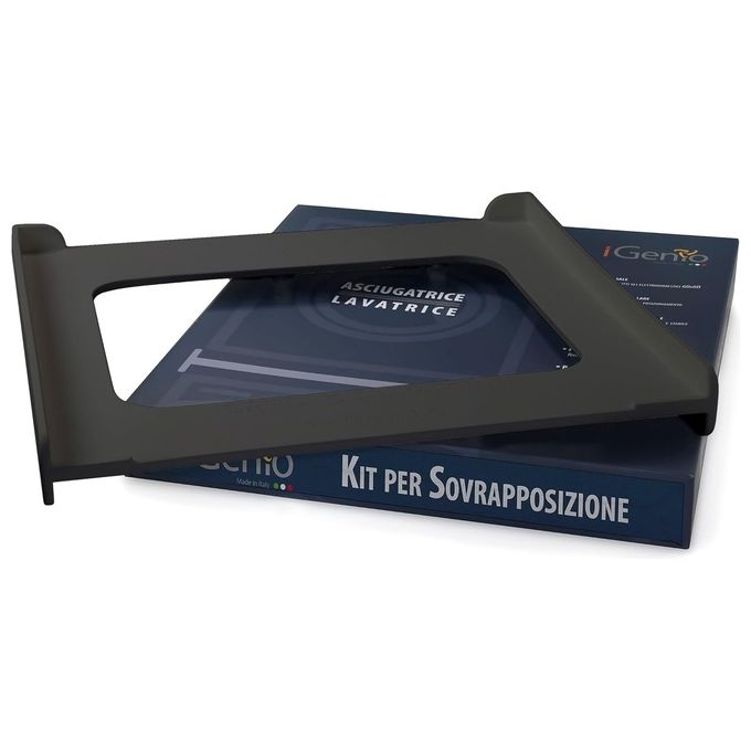 IGenio 997 Kit Sovrapposizione Colonna Lavatrice Asciugatrice Universale 60x60 cm Poliuretano colore Antracite