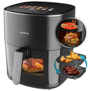 Cecotec A01 EU01 100500 CecofryandGrill Friggitrice ad aria 6,5 L 2200 W 12 programmi display LCD colore Nero