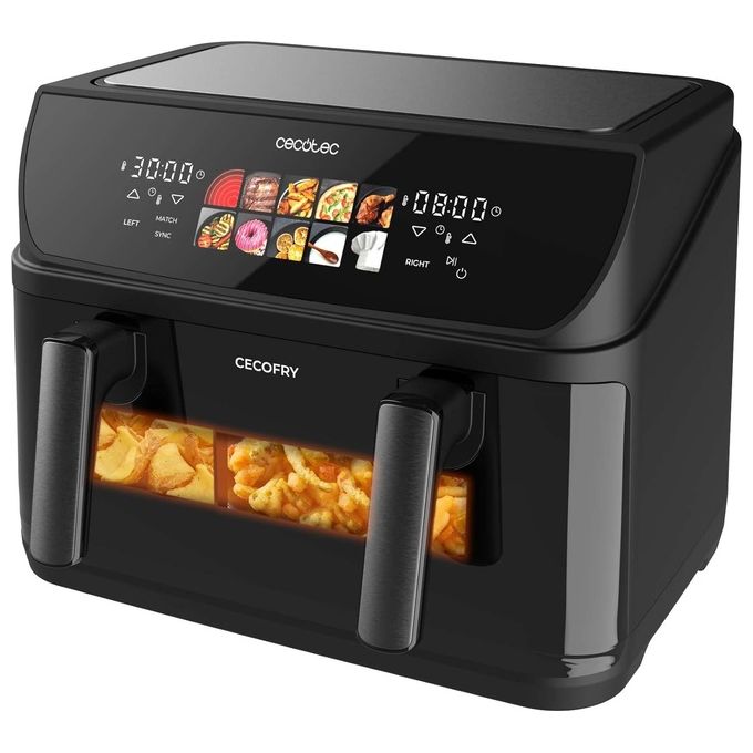 Cecotec CECOFRYandGRILL DUOHEAT 10000 Friggitrice ad aria 10 L 2800 W 10 Programmi Display Touch colore Nero