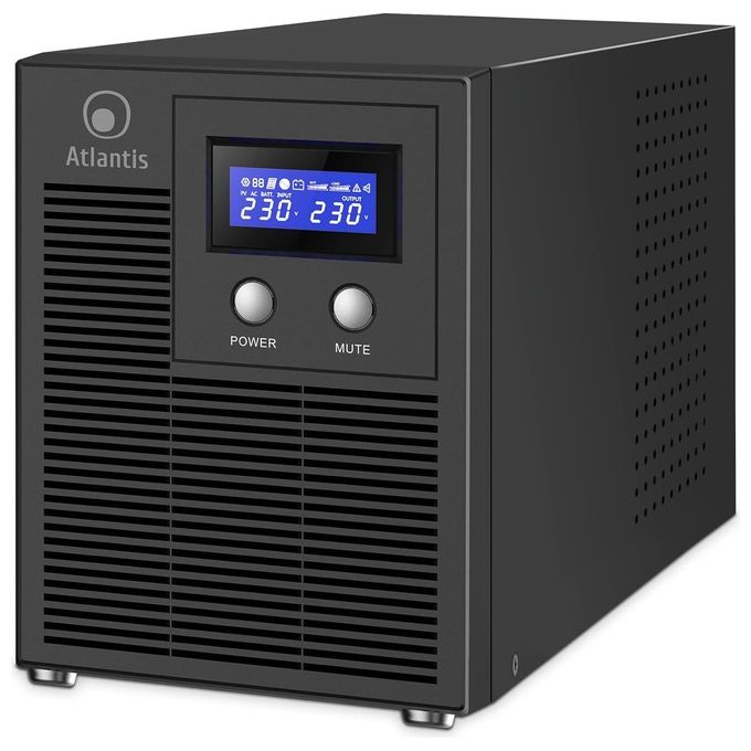 Atlantis A03-HP3003P HostPower 3003 PRO Gruppo di Continuita' UPS Line Interactive Onda Sinusoidale Pura 2000VA 1400W 6 Uscite IEC Display LCD USB-HID RS232