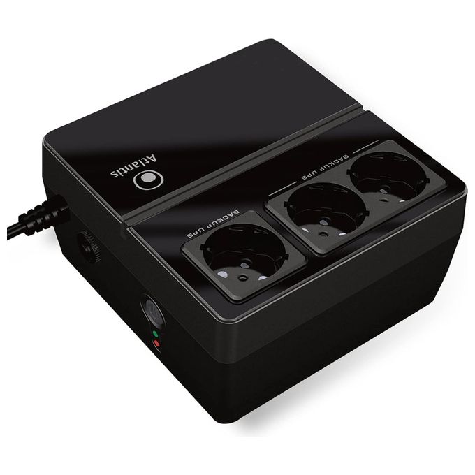 Atlantis OnePower 700, UPS OffLine 700VA-300W, 3 prese Schuko, 1 Batteria 12V 4.5Ah