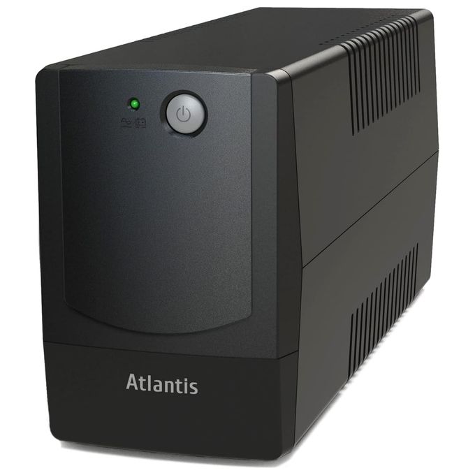 Atlantis OnePower PX1100, UPS Line Interactive 1100VA-550W, AVR (3 stadi), Onda PseudoSinusoidale, 4 prese IEC, 1 Batteria 12V 9Ah