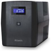 Atlantis OnePower 1200, UPS Line Interactive 1200VA-700W, AVR, Onda PseudoSinusoidale, 3 prese IEC+2 prese Schuko, 2 Batterie 12V 7Ah