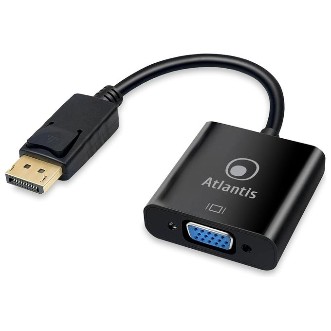 Atlantis adattatore da Display Port (DP) a VGA, 1080p 60 Hz, per PC e Notebook