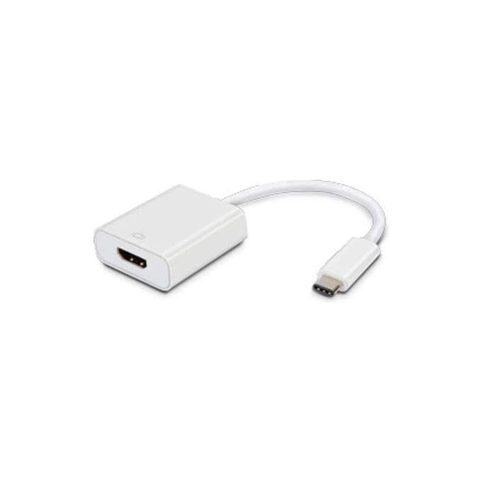 ATLANTIS Adattatore Type-C USB 3.1 a HDMI Bianco per Trasmissione Video e Dati Alta Velocita'