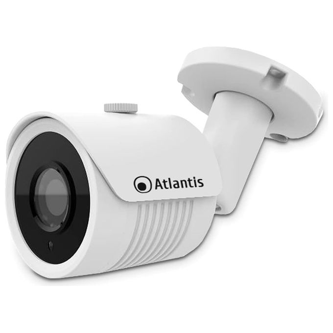 Atlantis A11-UX914A-BP Ultraplex Telecamera IP PoE Bullet 5MP 2592x1944 H.264 H.265 IR 20 LED SMD 15m ONVIF Slot MicroSD colore Bianco