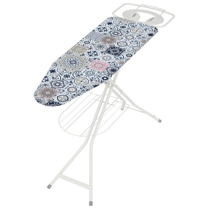 Colombo A122L16W Stella Asse da stiro pieghevole piano 120x40 cm altezza regolabile 95 cm porta caldaia 10 Kg struttura acciaio colore Bianco