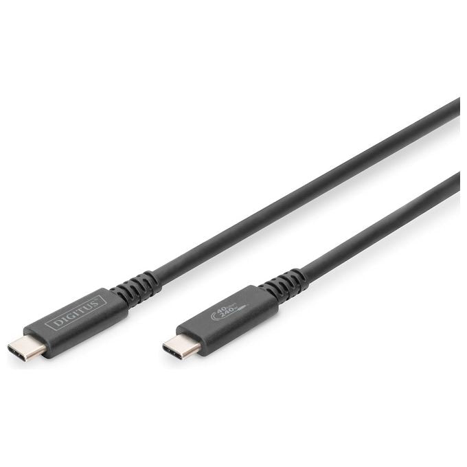 Digitus Cavo di Collegamento Usb 4.0 a Type-c a Type-c Risoluzione Max. 8k 30hz Pd 3.0 40gbits-s 0.8mt