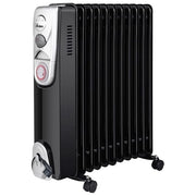 Ardes AR4R11BTE OILO 11T Radiatore a Olio 11 Elementi 2500W 3 Potenze Timer 24h colore Nero