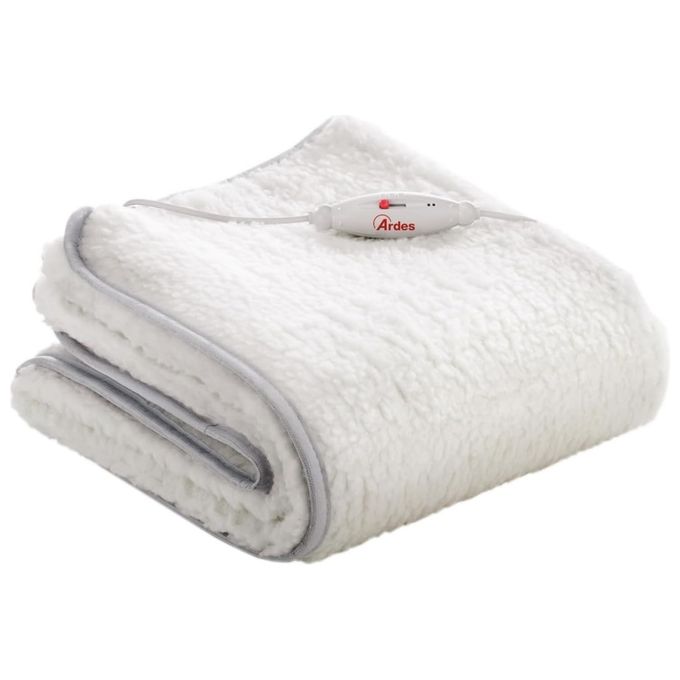 ARDES - AR412 Scaldaletto Singolo Elettrico MORPHEO Coperta Riscaldante 2x60W Scalda Letto Singolo Elettrico 2 Zone Riscaldamento Termocoperta Elettrica Misto Lana Lavabile a Mano Singolo 50% Lana