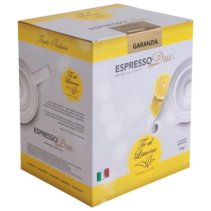 EspressoDue Capsule The al Limone 25 Pezzi