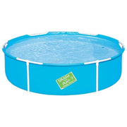 Bestway 56283 Steel Pro Piscina Fuori Terra Rotonda 152 cm 580 L telaio in acciaio antiruggine colore Blu