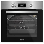 Silverline BO6504X02 Forno da incasso Elettrico 72 L Classe A 8 Funzioni con Grill e Funzione Pizza (56x56x59 cm) colore Inox