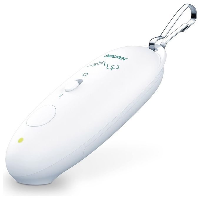 Beurer BR 10 - Dispositivo per punture d'insetto, con piastra in ceramica riscaldante, programma rapido da 3 s e alimentazione a batterie, colore Bianco
