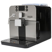 Gaggia RI9305-11 Brera Macchina da Caffe' Automatica per Espresso e Cappuccino Caffe' in Grani o Macinato 1400 W Argento-Nero Brera Black Solo Macchina