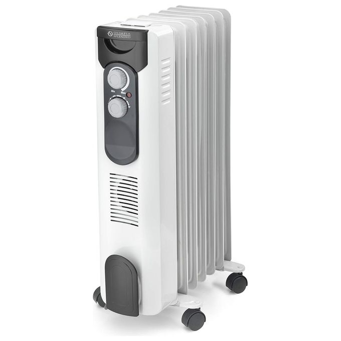Olimpia Splendid Radiatore a Olio 1500w 2 livelli potenza + eco Ruote Bianco