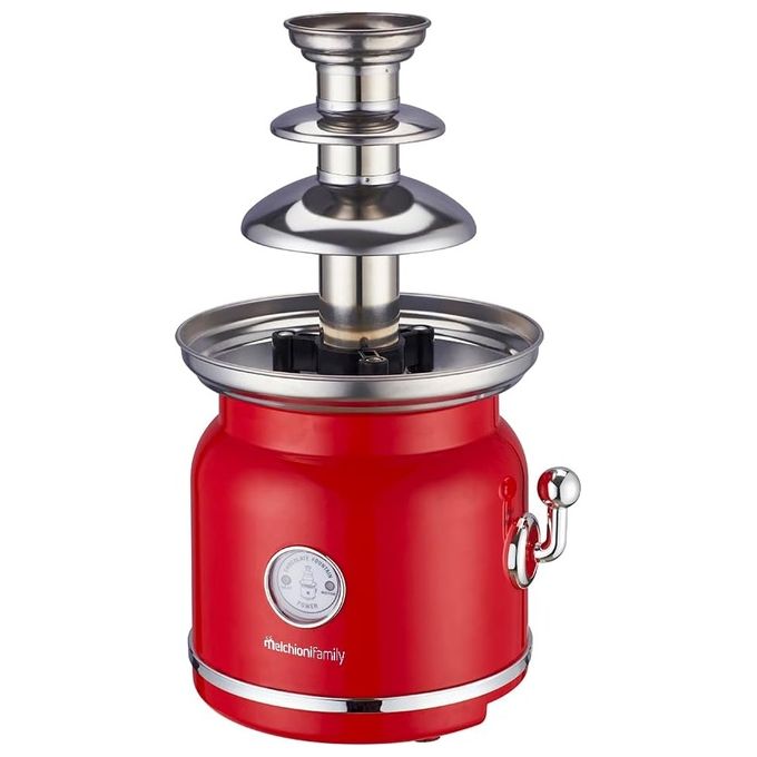 Melchioni 118370003 CHOCO Fontana di Cioccolato 3 Livelli 90 W colore Rosso