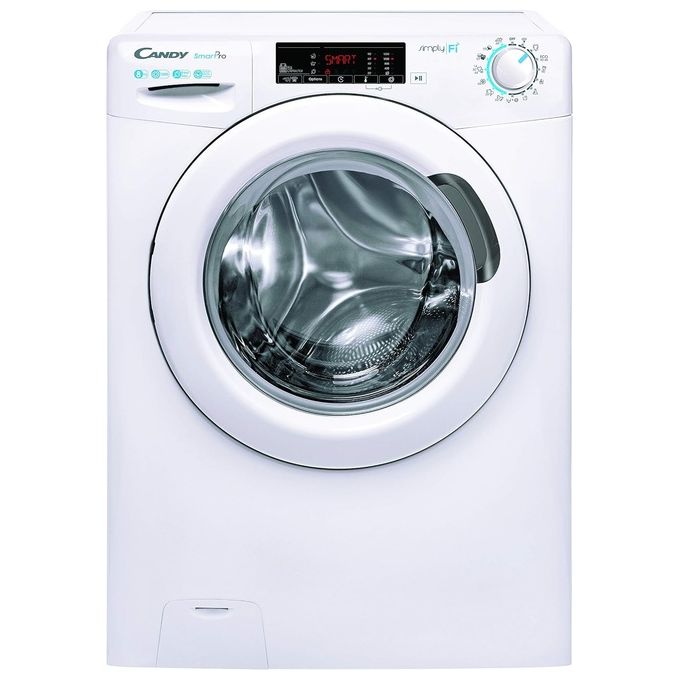 Candy CSO44 1285TE-2-S Smart Pro Lavatrice Frontale 8 Kg 1200 rpm Classe D Wi-Fi Bluetooth (85x60x47 cm) colore Bianco