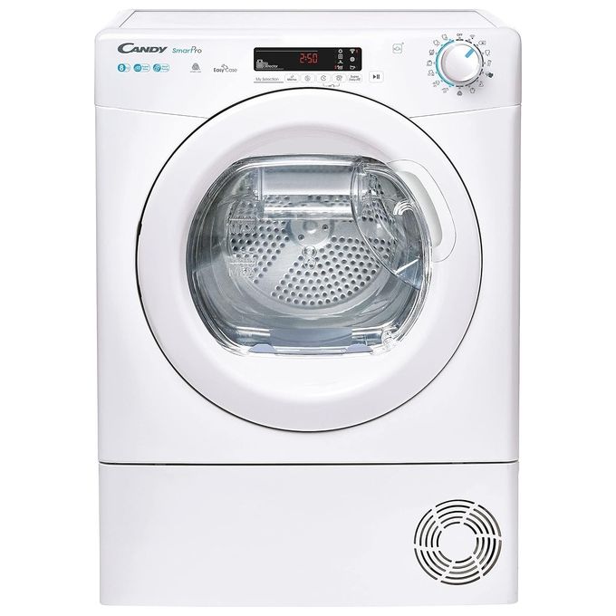 Candy CSOE H8A2DE-S Smart Pro Asciugatrice Pompa di Calore 8 Kg Classe E Wi-Fi Bluetooth Stiro Facile (85x60x61 cm) colore Bianco