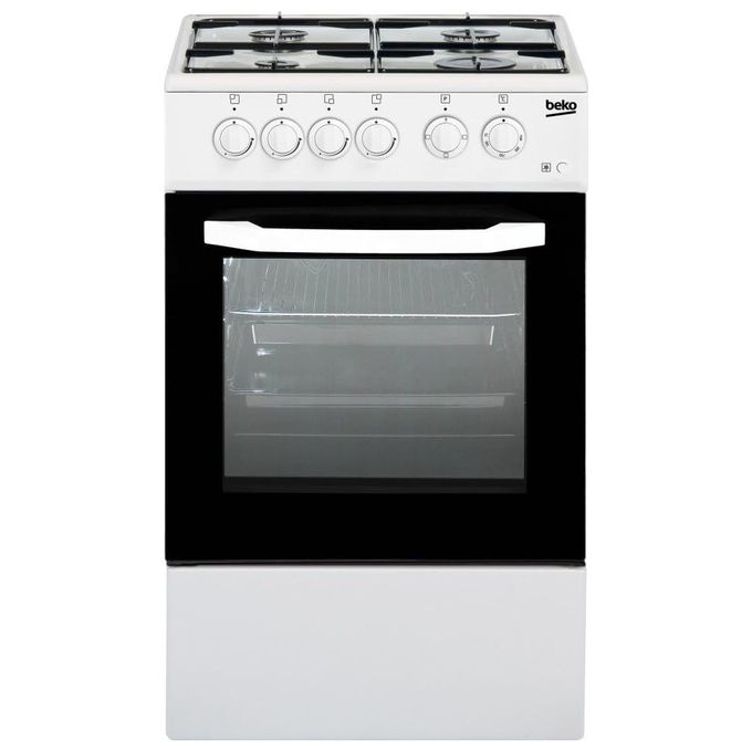 Beko CSS42014FW Cucina a Gas 4 Fuochi Forno Elettrico con Grill 54 L Classe A (50x50x85 cm) colore Bianco