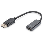 Digitus DB-340400-001-S Adattatore Convertitore DisplayPort HDMI tipo A 1080p Plug and Play colore Nero