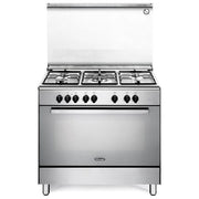 De'Longhi DEMX 96 SG Cucina a Gas 5 Fuochi Forno Elettrico Multifunzione 83 L Classe A (88,7x90x60 cm) colore Inox