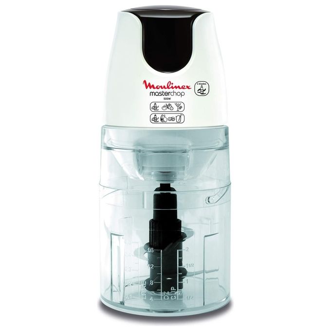 Moulinex DJ450B Masterchop Tritatutto 3 in 1 4 Lame 500W Bianco
