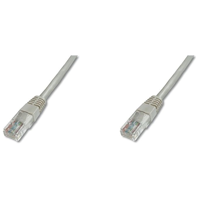 Digitus Cavo Rete Utp Cat. 5E Non Schermato - Lunghezza Mt. 3 - Colore Grigio