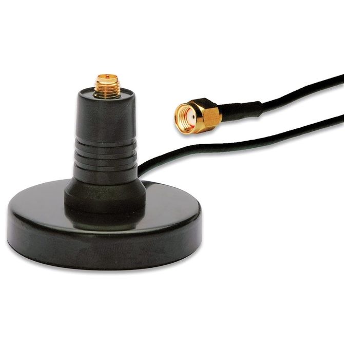 Digitus Cavo Prolunga Coassiale Cm 75 Con Base A Montaggio Magnetico per Antenna Wireless Wlan
