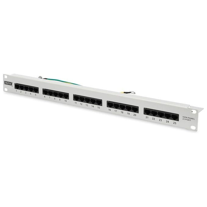 Digitus Pannello Patch per Isdn 19'' Categoria 3 - 25 Porte 8 Poli
