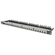 Digitus pannello patch 19'' 24 porte per connettori keystone (vuoto) 1-2 unita' schermato colore nero
