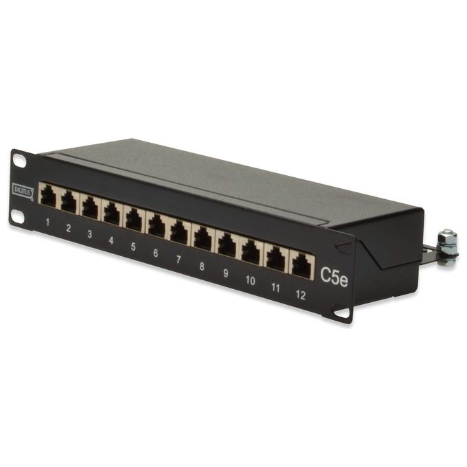 Digitus Pannello Patch 10'' - 12 Porte Schermate Stp - Categoria 5E
