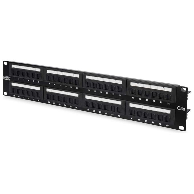 Digitus pannello patch 19'' non schermato utp 48 porte 8 poli rj45 per reti categoria 5e - 2 unita'