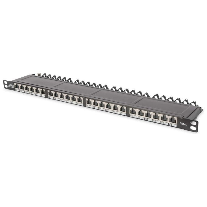 Digitus pannello patch 24 porte cat6a 0,5 unita' schermato